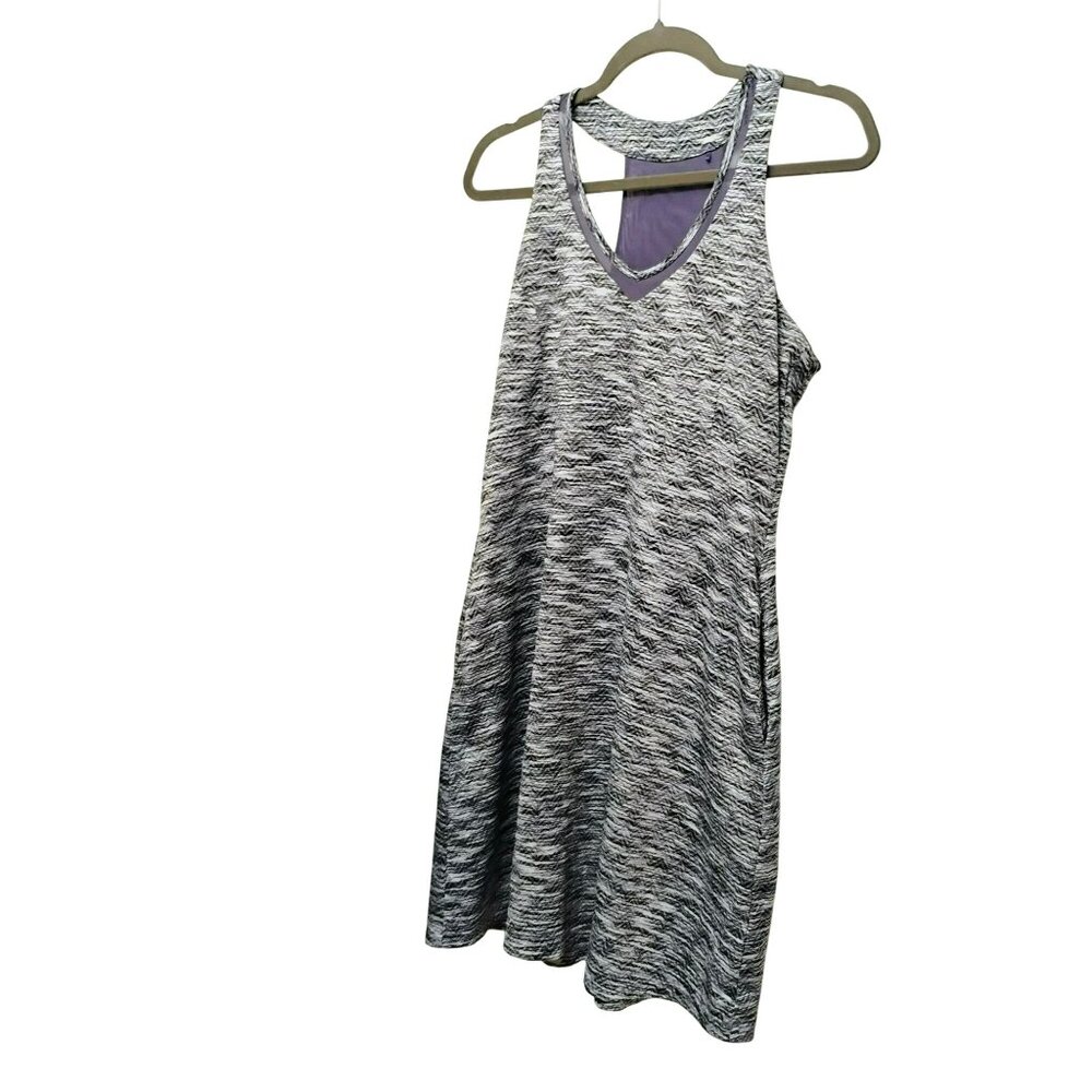 MPG Mondetta Sport Dress Active Racerback Travel Tennis Pockets M Grey Purple